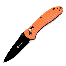 Уцененный товар Нож Ganzo G7393P оранжевый, (Сорвана внутренняя резьба в накладке для крепления клипсы 1-го винта из 3-х)