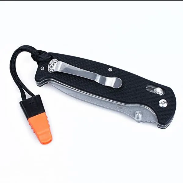 Нож Ganzo G7412-WS черный, G7412-BK-WS