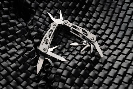 Мультитул Ganzo G104S (10 в 1) серебристый мини (В комплектации нет чехла)