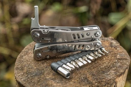 Уцененный товар Мультитул Ganzo G301H (21 в 1) хромированный (помятая упаковка)