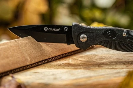 Уцененный товар Нож складной Ganzo G611B черный (витрин.образец)