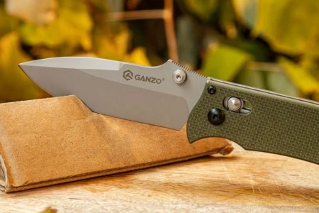 Нож складной Ganzo G704-GR зеленый (Вскрытая, поврежденная упаковка.)
