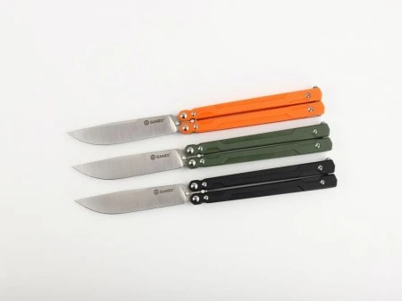 Нож-бабочка Ganzo G766-BK черный (Витрин. образец)