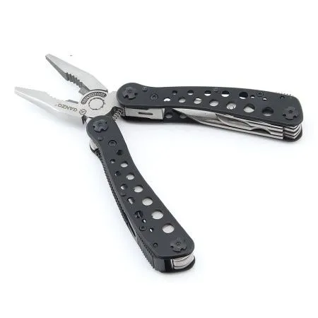 Мультитул Ganzo G204 (21 в 1) серебристый с черными рукоятями