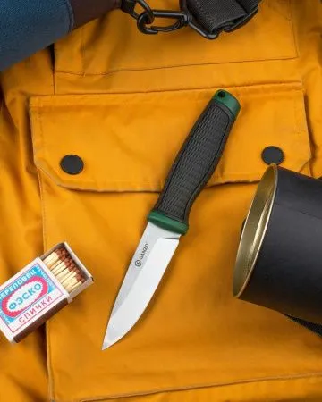 Нож Ganzo G806 черный c зеленым, G806-GB