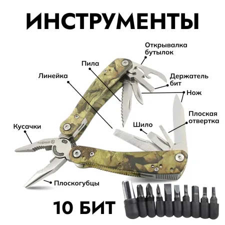 Уцененный товар Мультитул Ganzo G2016-P(Комплектация полная. С мелкими дефектами) Уцененный товар Мультитул Ganzo G2016-P(Комплектация полная. С мелкими дефектами)