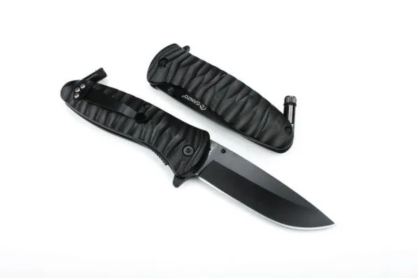 Нож Ganzo G622-FB-1 черный с фонариком Нож Ganzo G622-FB-1 черный с фонариком