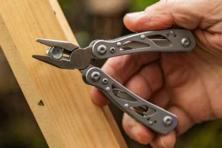 Мультитул Ganzo G104S (10 в 1) серебристый мини (В комплектации нет чехла)