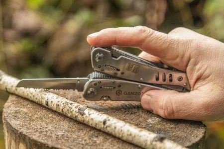 Мультитул Ganzo G301-H (21 в 1) хромированный