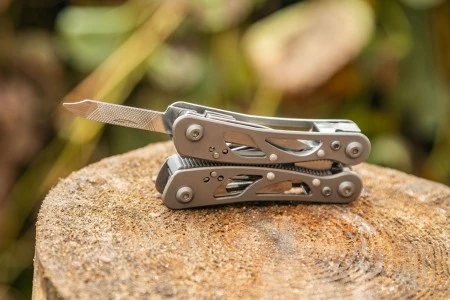 Мультитул Ganzo G104S (10 в 1) серебристый мини (В комплектации нет чехла)