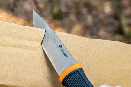 Нож Ganzo G806 черный c оранжевым, G806-OR