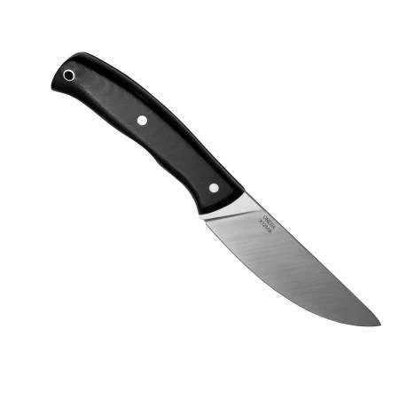Нож с фиксированным лезвием Vostron Onega сталь х12мф с черными ножнами из кайдекса VSO12-K