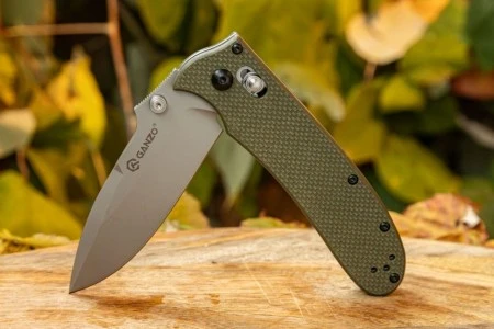 Нож складной Ganzo G704-GR зеленый (Вскрытая, поврежденная упаковка.)
