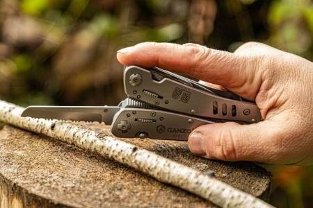 Уцененный товар Мультитул Ganzo G301 (21 в 1) серебристый (мятая упаковка)