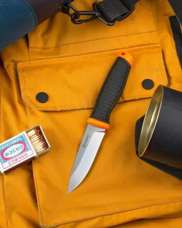 Нож Ganzo G806 черный c оранжевым, G806-OR