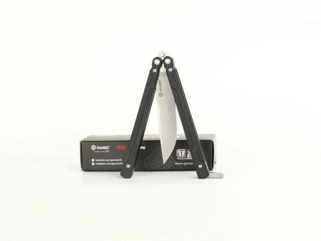 Нож-бабочка Ganzo G766-BK черный (Витрин. образец)