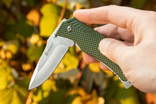 Нож Ganzo G618 440 Steel Exclusive Edition Green Handle Нож Ganzo G618 440 Steel Exclusive Edition Green Handle
