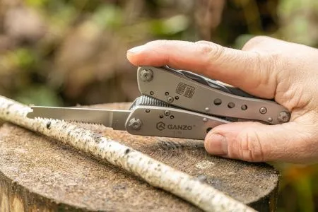 Мультитул Ganzo G201 (21 в 1) серебристый