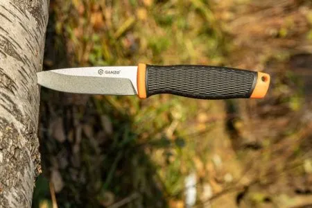 Нож Ganzo G806 черный c оранжевым, G806-OR
