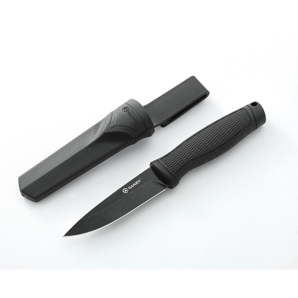 Нож Ganzo G806BW-BK черный (Вскрытая, поврежден. упаковка)