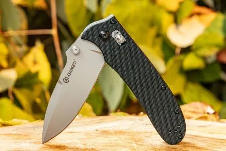 Уцененный товар Нож Ganzo G704 черный(Поврежденная упаковка) Уцененный товар Нож Ganzo G704 черный(Поврежденная упаковка)
