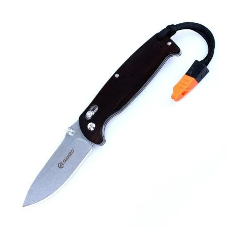 Нож Ganzo G7412-WS темное дерево, G7412-WD2-WS