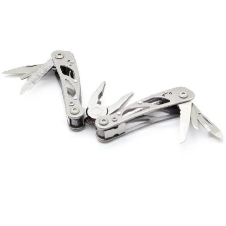 Мультитул Ganzo G104S (10 в 1) серебристый мини (В комплектации нет чехла)