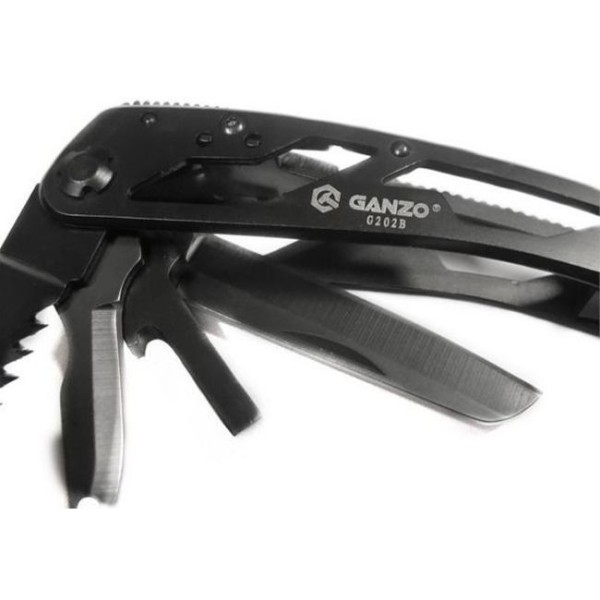Мультитул Ganzo G202-B (24 в 1) черный (Новый. Комп. полная)