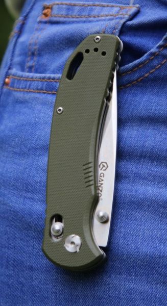 Нож Ganzo G7531 зеленый, G7531-GR