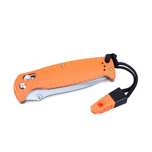 Нож Ganzo G7412P-WS оранжевый, G7412P-OR-WS