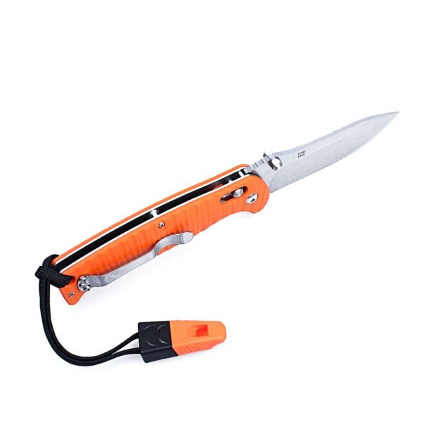 Нож Ganzo G7412P-WS оранжевый, G7412P-OR-WS