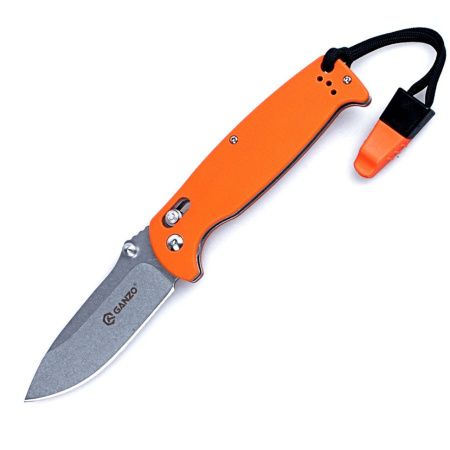 Нож Ganzo G7412-WS оранжевый, G7412-OR-WS