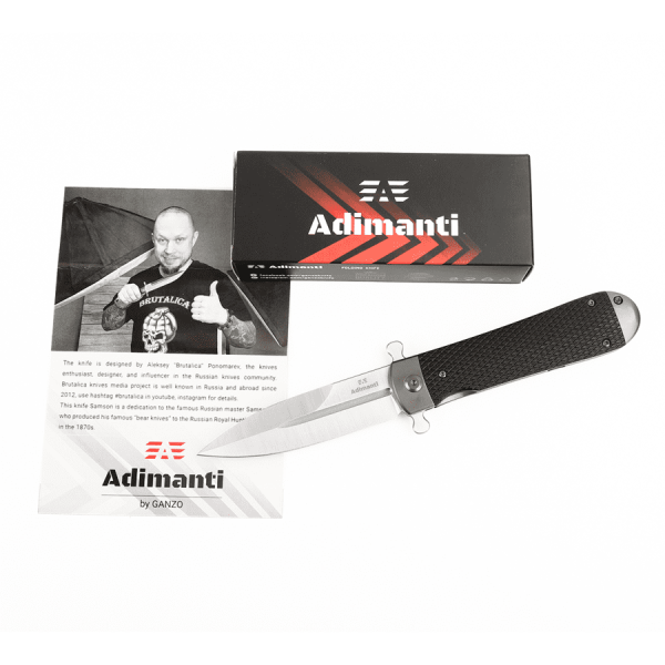 Нож складной Adimanti Самсон by Ganzo (Brutalica дизайн), Samson-BK