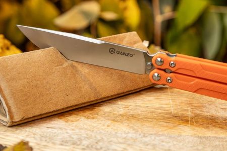 Нож-бабочка Ganzo G766-OR, оранжевый
