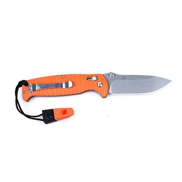 Нож Ganzo G7412P-WS оранжевый, G7412P-OR-WS