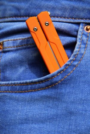 Нож-бабочка Ganzo G766-OR, оранжевый