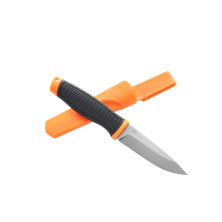 Уцененный товар Нож Ganzo G806 черный c оранжевым, G806-OR (Витрин. образец)