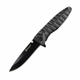 Нож Ganzo G620-B, черный клинок (черный) (черный)