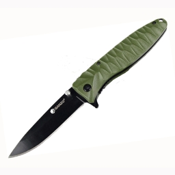 Нож Ganzo G620G-1, черный клинок (зеленый) (зеленый)